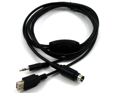 Aux-Input & 5V USB charge cable for Grom integration kits